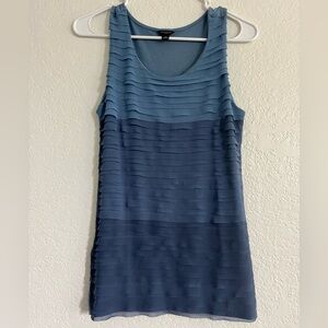 Ann Taylor | Tiered Ruffle Scoop Neck Tank Top